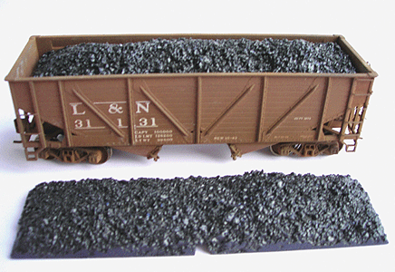 EasyFit(TM) Cast Resin "Drop-In" Coal Load - 2-Pack -- For PROTO 2000 50-Ton Hopper (Sold Seperately)
