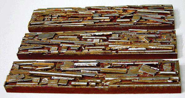EasyFit(TM) Drop-In Scrap Steel Load 3-Pack (Cast-Resin) -- Fits Bachmann Silver Series 40' Steel Gondola (Sold Seperately)