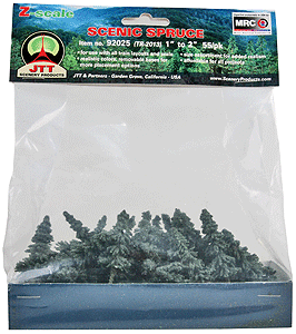 Spruce Trees -- 1 to 2"  2.5 to 5.1cm pkg(55)-1