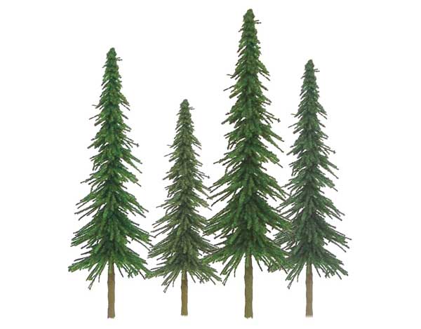 Spruce Trees -- 1 to 2"  2.5 to 5.1cm pkg(55)-2