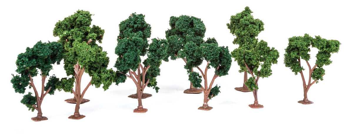 Deciduous Trees - Super Scenic Series -- Green 2 - 3"  5.1 - 7.6cm pkg(10)