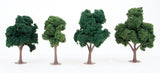 Deciduous Trees - Super Scenic Series -- Green 4 - 5"  10.2 - 12.7cm pkg(4)-2
