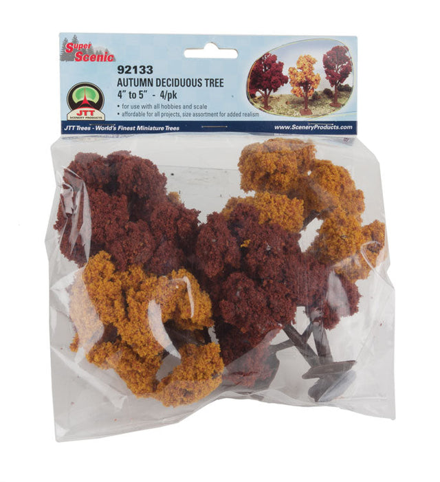 Deciduous Trees - Super Scenic Series -- Autumn 4 - 5"  10.2 - 12.7cm pkg(4)