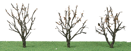 Tree w/Dry Foliage (Late Fall) -- 2 - 2-1/4"  5.1 x 5.7cm pkg(3)