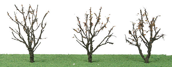 Tree w/Dry Foliage (Late Fall) -- 2 - 2-1/4"  5.1 x 5.7cm pkg(3)