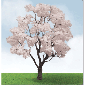 Blossoming Cherry Trees -- 3 to 3-1/2"  7.6 to 8.9cm pkg(2)