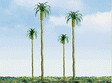 Professional Series Palm Trees -- 4"  10.2cm Tall pkg(3)