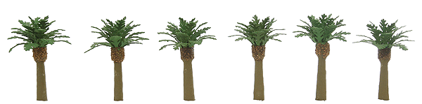 Professional Series Phoenix Palm Trees -- 1-1/2"  3.8cm Tall pkg(6)