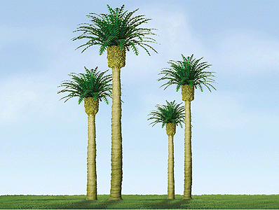Professional Series Phoenix Palm Trees -- 4"  10.2cm Tall pkg(2)