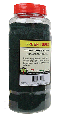 Fine Turf Ground Cover -- Confier Green - 60 Cubic Inches  983 Cubic cm
