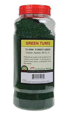 Coarse Turf Ground Cover -- Forest Green - 60 Cubic Inches  983 Cubic cm