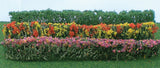 Flower Hedges - 5 x 3/8 x 5/8"  12.7 x 1 x 1.6cm pkg(8) -- Green & Assorted Blossom Blended-2