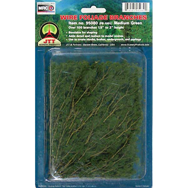 Foliage Branches - 1-1/2 to 3"  3.8 to 7.6cm pkg(60) -- Medium Green-2
