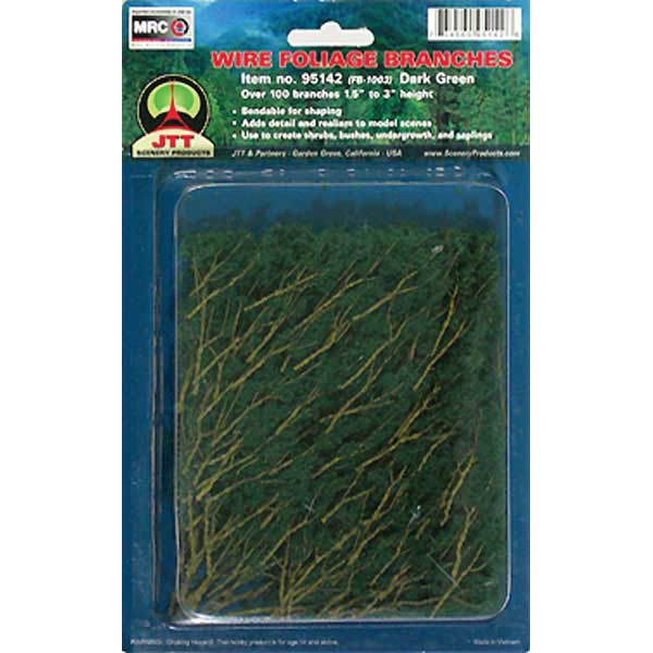 Foliage Branches - 1-1/2 to 3"  3.8 to 7.6cm pkg(60) -- Dark Green