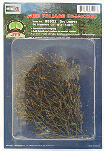 Foliage Branches - 1-1/2 to 3"  3.8 to 7.6cm pkg(60) -- Dry Leaves-1