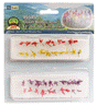 Flower Bushes -- 1/2 to 3/4"  1.3 to 1.9cm Tall (red, pink, yellow, purple) pkg(40)