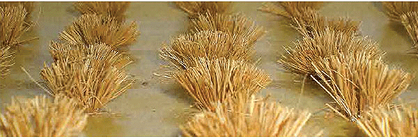 Detachable Bushes pkg(30) -- Wheat - Wheat Grass 3/8"  1cm Tall