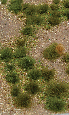 Grassland Mat (Earth Base w/Grassy Tufts) - 5 x 7"  12.7 x 17.8cm Sheet -- Wild
