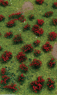 Flowering Meadow Mat - 5 x 7"  12.7 x 17.8cm Sheet -- Red