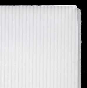 Patterned Plastic Sheet 2-Pack -- Corrugated Metal Siding 7-1/2  x 12"  19.1 x 30.5cm