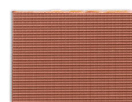 Patterned Plastic Sheet 2-Pack -- Clay Tile Roof 7-1/2  x 12"  19.1 x 30.5cm
