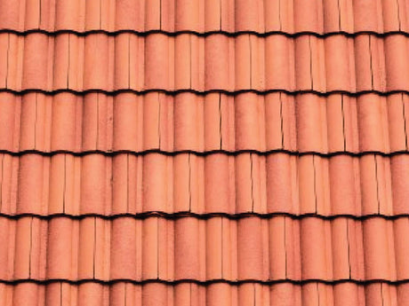 Patterned Plastic Sheet 2-Pack -- Clay Tile Roof 7-1/2  x 12"  19.1 x 30.5cm