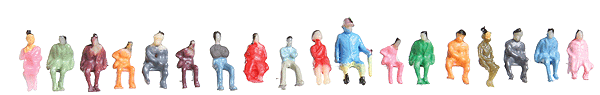 Seated People -- pkg(100)