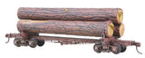 #102 Skeleton Log Car with Logs - Kit -- Undecorated-2