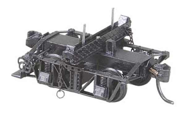 #107 Disconnect Log Car Trucks without Logs - Kit -- Undecorated-1