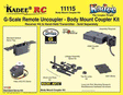 Body Mount Coupler Kit - Kadee(R) RC Remote Uncoupling System-1
