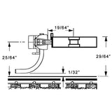 SBE Bottom Shelf Whisker(R) Metal Couplers with Gearboxes -- Medium 9/32" Centerset Shank 2 Pairs-5