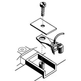 SBE Bottom Shelf Whisker(R) Metal Couplers with Gearboxes -- Medium 9/32" Centerset Shank 2 Pairs-6