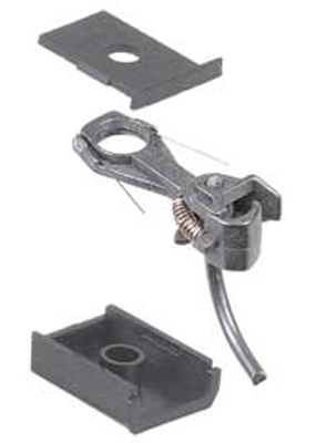 #143 Whisker(R) Self-Centering Metal Knuckle Couplers - Kit - Magne-Matic(R) -- Short 1/4" Centerset Shank w/#242 Draft Gear Boxes 2 Pair-1