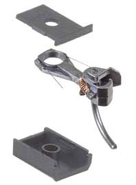 #147 Whisker(R) Self-Centering Metal Knuckle Couplers - Kit - Magne-Matic(R) -- Medium 9/32" Underset Shank with #242 Draft Gear Boxes - 2 Pair-2