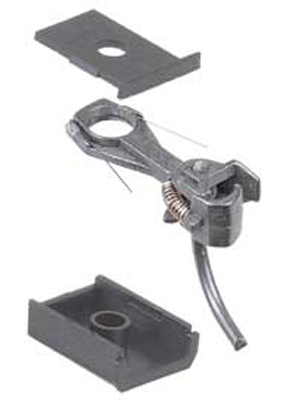 #148 Whisker(R) Self-Centering Metal Knuckle Couplers - Kit - Magne-Matic(R) -- Medium 9/32" Centerset Shank w/#242 Draft Gear Boxes  2 Pair-1