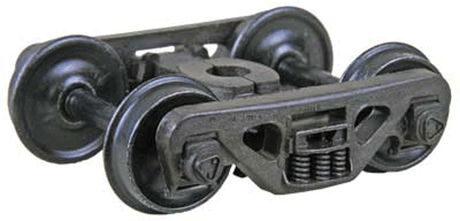 ACL Barber(R) S-2 70-Ton Roller-Bearing Self-Centering HGC Trucks -- Code 88 (.088") 33" Smooth-Back RP-25 Wheels 1 Pair-1