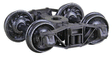 Arch Bar Self-Centering HGC Trucks -- Code 88 (.088") 33" Ribbed-Back RP-25 Wheels 1 Pair-1