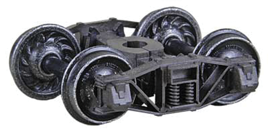 Arch Bar Self-Centering HGC Trucks -- Code 88 (.088") 33" Ribbed-Back RP-25 Wheels 1 Pair-1