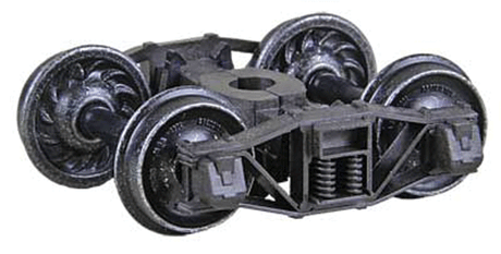 Arch Bar Self-Centering HGC Trucks -- Code 88 (.088") 33" Ribbed-Back RP-25 Wheels 1 Pair-1