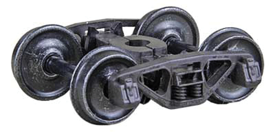 A.S.F.(R) Ride Control(R) 50-Ton Self-Centering HGC Trucks -- Code 88 (.088") 33" Smooth-Back RP-25 Wheels 1 Pair-1