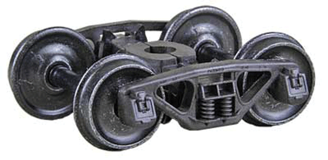 Bettendorf 50-Ton Self-Centering HGC Trucks -- Code 88 (.088") 33" Smooth-Back RP-25 Wheels 1 Pair-1