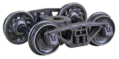 Bettendorf 50-Ton Self-Centering HGC Trucks -- Code 88 (.088") 33" Ribbed-Back RP-25 Wheels 1 Pair-2