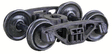 Barber(R) S-2-B 70-Ton Friction Bearing Self-Centering HGC Trucks -- Code 88 (.088") 33" Smooth-Back RP-25 Wheels 1 Pair-1