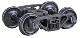 Barber(R) S-2-B 70-Ton Friction Bearing Self-Centering HGC Trucks -- Code 88 (.088") 33" Smooth-Back RP-25 Wheels 1 Pair-1