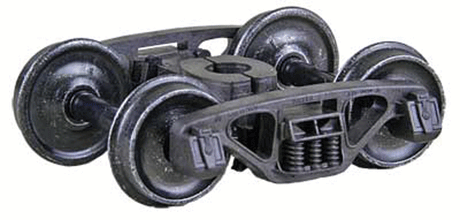 Barber(R) S-2-B 70-Ton Friction Bearing Self-Centering HGC Trucks -- Code 88 (.088") 33" Smooth-Back RP-25 Wheels 1 Pair-1