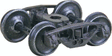 National Type B-1 50-Ton Self-Centering HGC Trucks -- Code 88 (.088") 33" Smooth-Back RP-25 Wheels 1 Pair-1