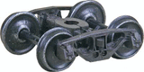 National Type B-1 50-Ton Self-Centering HGC Trucks -- Code 88 (.088") 33" Smooth-Back RP-25 Wheels 1 Pair-1