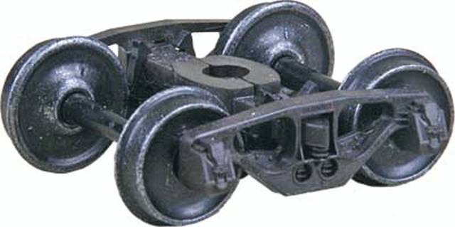 National Type B-1 50-Ton Self-Centering HGC Trucks -- Code 88 (.088") 33" Smooth-Back RP-25 Wheels 1 Pair-1