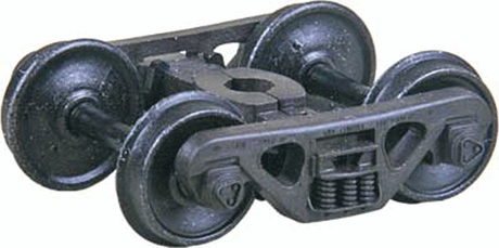 A.S.F.(R) 100-Ton Roller Bearing Self-Centering HGC Trucks -- Code 88 (.088") 36" Smooth-Back RP-25 Wheels 1 Pair-1