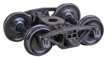 Bettendorf AAR Self-Centering HGC Leaf-Spring Caboose Trucks -- Code 88 (.088") 33" Smooth-Back RP-25 Wheels 1 Pair-2